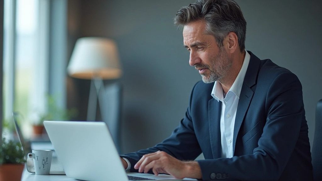 Sales manager reviewing pipeline metrics dashboard with conversion rates and revenue forecasts